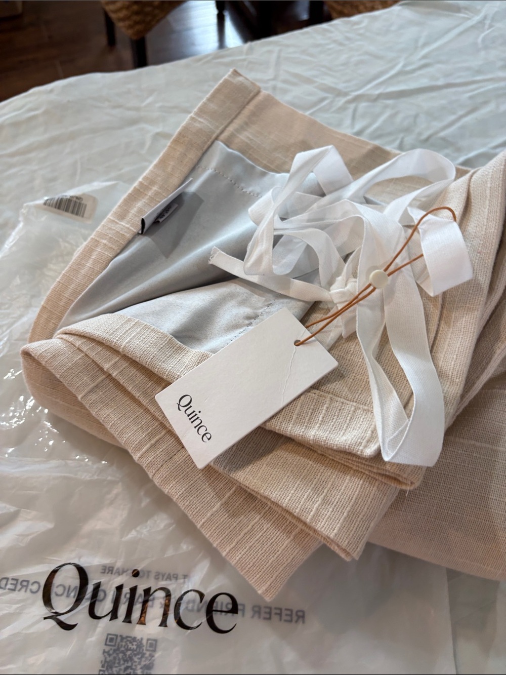 Quince Textured Curtains 48x84 (one panel) - Picture 4 of 5